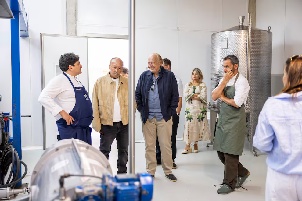 Jose Luis Manzano, Mauricio Fliberti, Mauro Colagreco y Lucas Bustos.